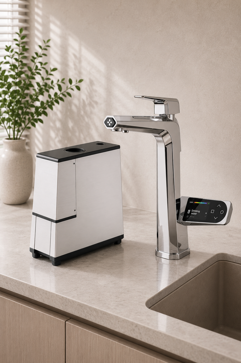 Ionizator de apa cu baterie multifunctională inteligentă aQator RESPO ( Stainless Steel)