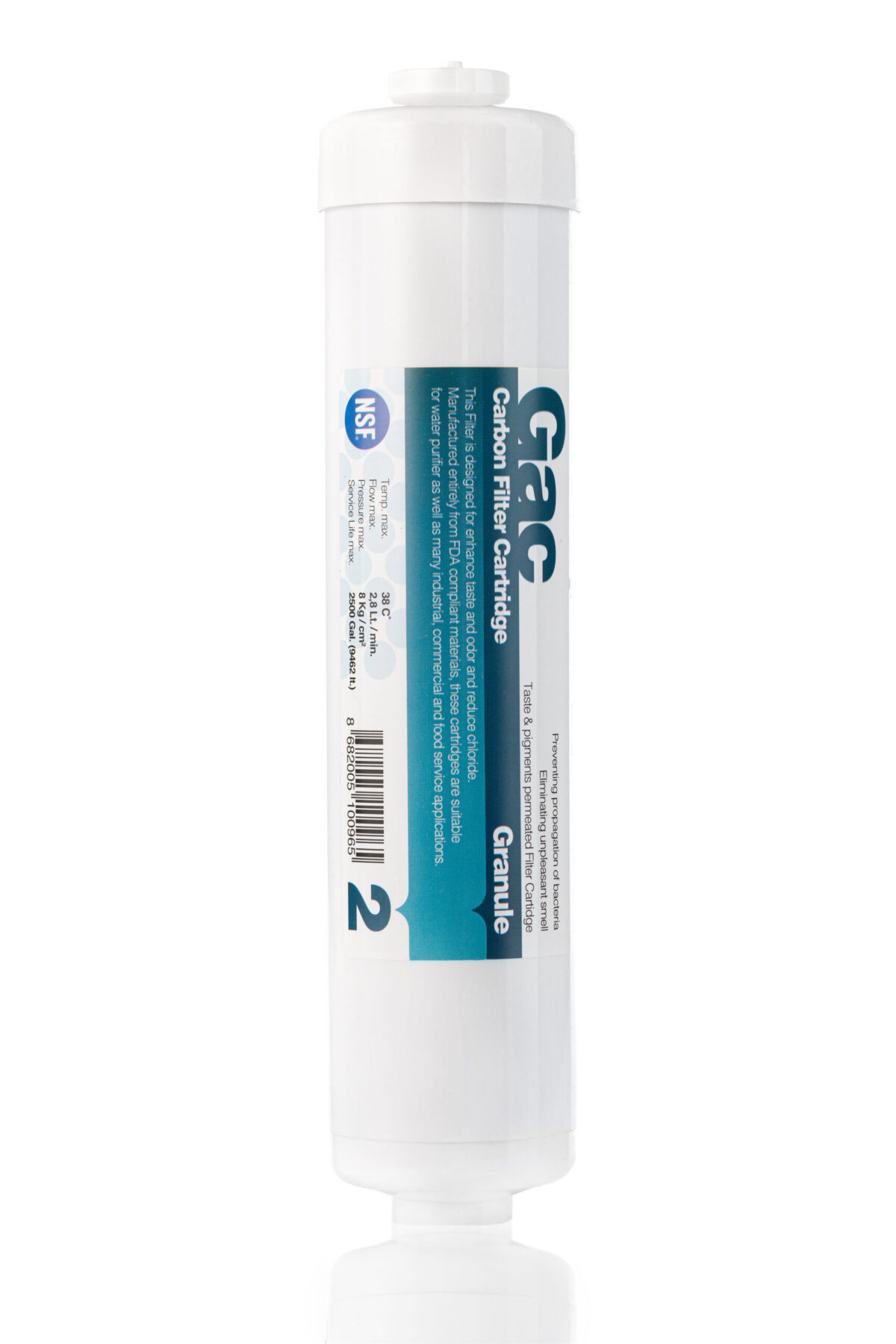 100119 Cartus filtru apa GAC 12'' Inline UDF AT
