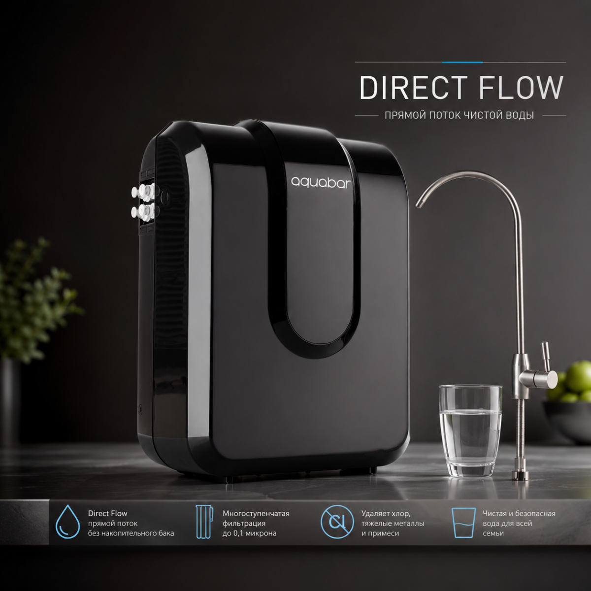 AQUABAR Iconic Slim 6, Direct Flow