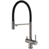Baterie de bucatarie flex 3in1 Zerix 453 Graphite refl.black
