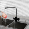 Baterie de bucatarie 3in1 Frap f43802-6 Black Cub