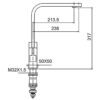 Baterie de bucatarie 3in1 Frap f43802-6 Black Cub