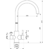 Baterie de bucatarie flex 3in1 Zerix 420 inox