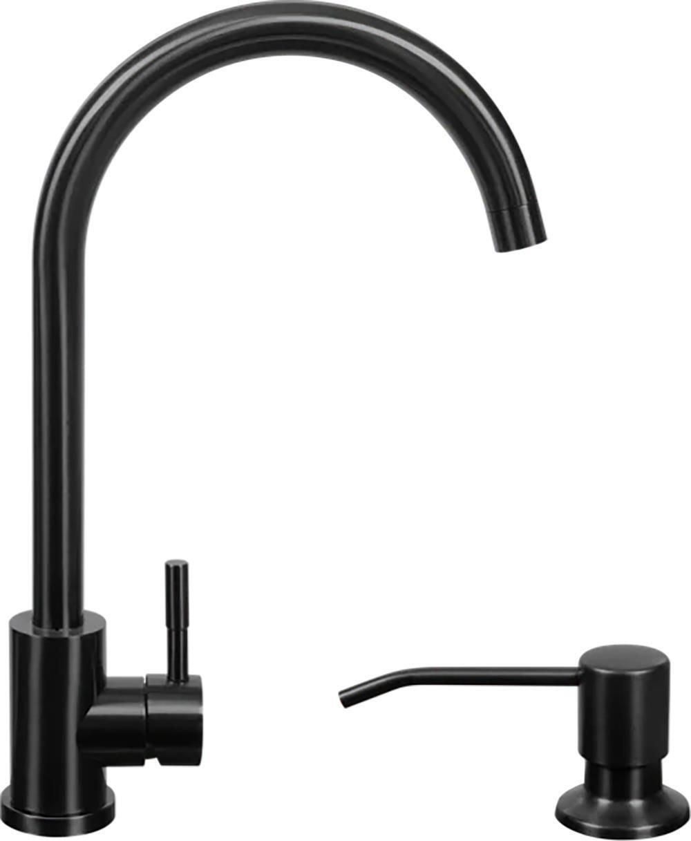 Chiuveta Fabiano 78*50/20 Negru+Baterie+Dozator
